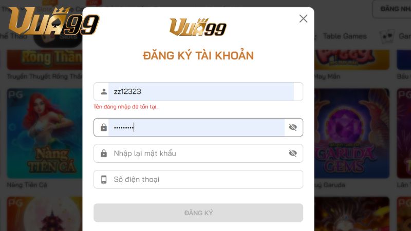 đăng ký vua99